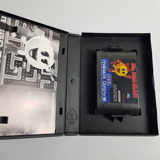 Ms. Pac-Man játékmodul a Sega Mega Drive konzolhoz.