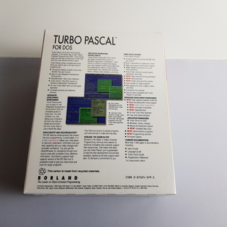 Turbo Pascal 7.0 for DOS, szoftver fejlesztőknek.