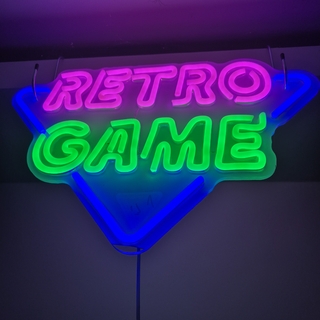 Neon Retro Game tábla