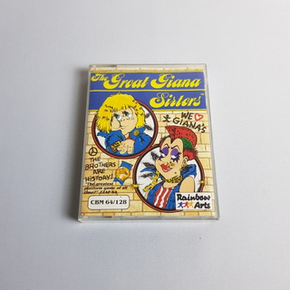 The Great Giana Sisters - Commodore 64/128 kazettajáték.