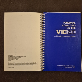Personal Computing on the VIC 20: A Friendly Computer Guide