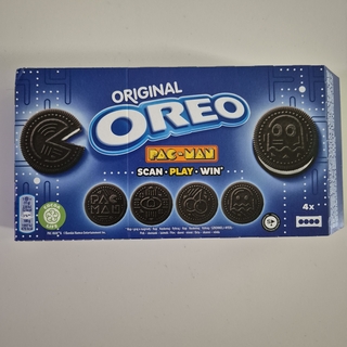 Original Oreo Pac-Man tematikájú keksz.