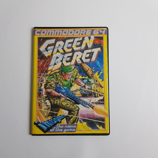 Green Beret - klasszikus Commodore 64 videojáték kazettán.