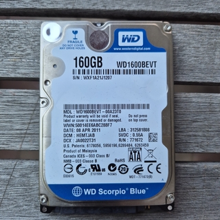 Western Digital Scorpio Blue 160GB 2.5
