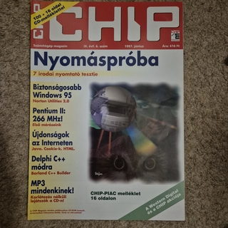 Irodai Nyomtatók Tesztje és Windows 95 Biztonság-a CHIP Magazinnal